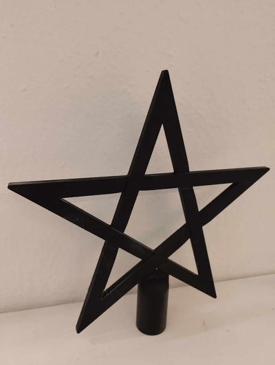 weihnachten baum topper star pentagram by tom haushalt haus modelle dekor pentagramm metall einfach drucken star 3d print model - Mito3D
