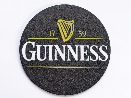 guinness coaster by szaman household decor 3d print model - Mito3D