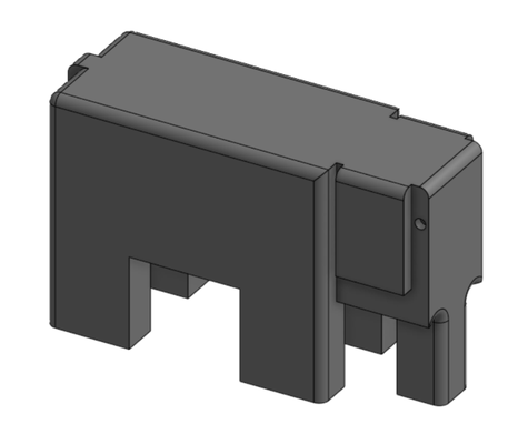 blok fil by yaşlı adam minyatürler hayvanlar oyuncak şekil 3d print model - Mito3D