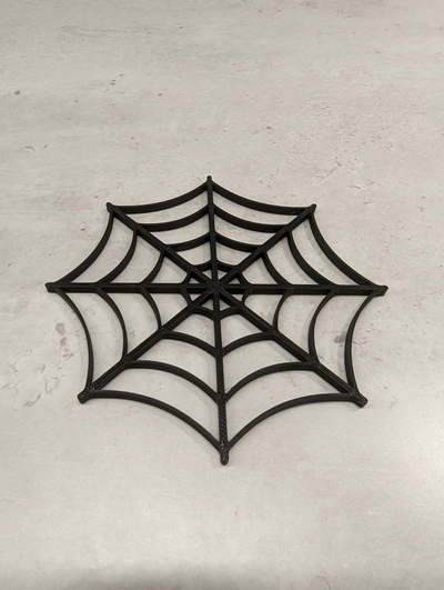 coaster toile 39 araignée by pantalon ménage festivités art protection verre bière halloween webb vin table cuisine 3d print model - Mito3D