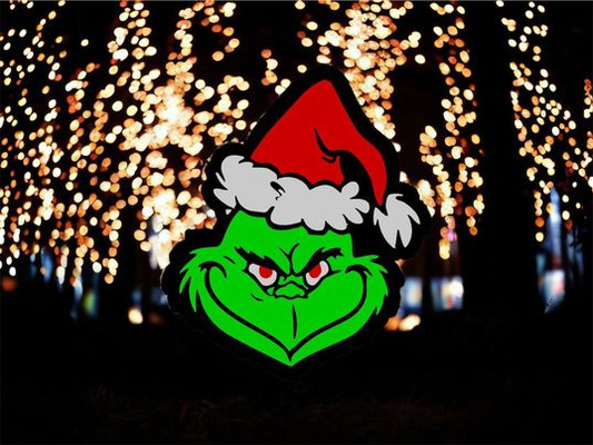 grinch lightbox by amore stampe arte modelli natale allegro grinchmas santa cappello festoso divertimento rubato luce 3d print model - Mito3D