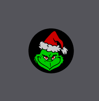 grinch 94mm coaster by love prints art models christmas merry grinchmas drink 3d print model - Mito3D