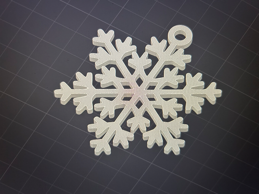 snowflake christmas tree decoration by kenprint household decor 2023 a1 test 3d print model - Mito3D