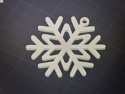 snowflake v2 christmas tree decoration by kenprint household decor a1 test 3d print model - Mito3D