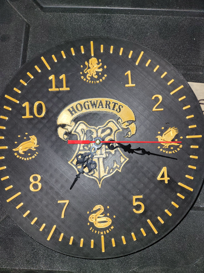 hogwarts relógio by gt3d arte modelos atormentar oleiro hp 3d print model - Mito3D