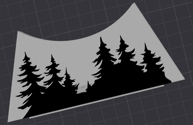 wolf wald stand bäume neu gemischt by abonnieren haushalt dekor 3d print model - Mito3D