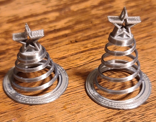 spiral christmas tree earrings by dohara1985 fashion models earring ear ring rings spring printinplace nosupport christmastree nosupports christmasearrings christmas2022 christmas2024 christmasearring christmas2023 christmastreeearring spiraltree christmastreeearings 3d print model - Mito3D