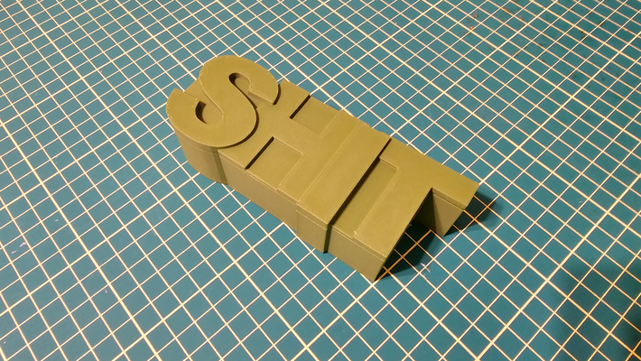 merda scatola by spettri arte modelli divertente giurare bavaglio 3d print model - Mito3D