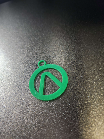 borderlands logo keychain by one guy props & cosplays 3d print model - Mito3D