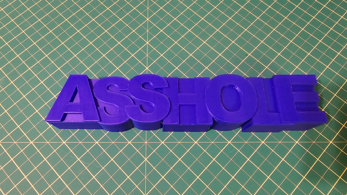 asshole box by spekerdude art models funny swear 3d print model - Mito3D