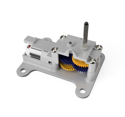 tamiya velleman dual gearbox to single conversion plate by spekerdude art sculptures 70168 hobbymotor kns15 motorgearbox tamiya70168 turntable vellemankns15 vellman 3d print model - Mito3D