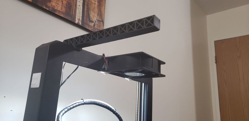 clip on accessory mounting truss anycubic mega series by spekerdude 3d printer parts anycubici3mega camera cameramount filimentholder i3mega lightmount mount 3d print model - Mito3D