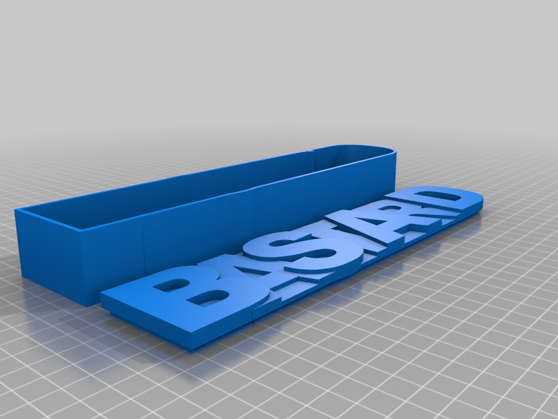 bastard box by gespenster kunst modelle komisch gag schwören 3D print model - Mito3D