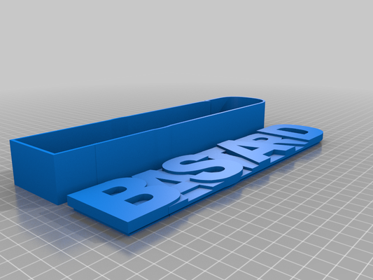 bastardo scatola by spettri arte modelli divertente bavaglio giurare 3d print model - Mito3D