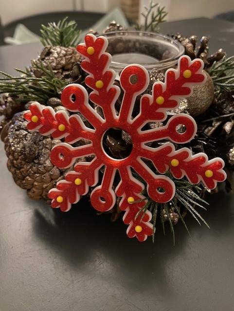 snowflake tree ornament by kevyn 3d household festivities 3D print model - Mito3D