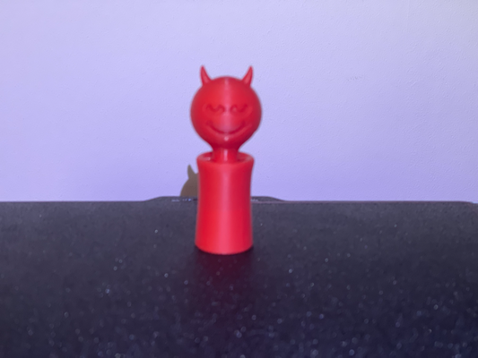 testa tremante diavolo by catharsis69 miniature oscillare wobbler ragazzi divertimento 3d print model - Mito3D