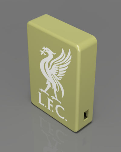 liverpool fc liver bird light box - rechargable by rd3dprints hobby & diy sport outdoors lightbox 18650 3d print model - Mito3D