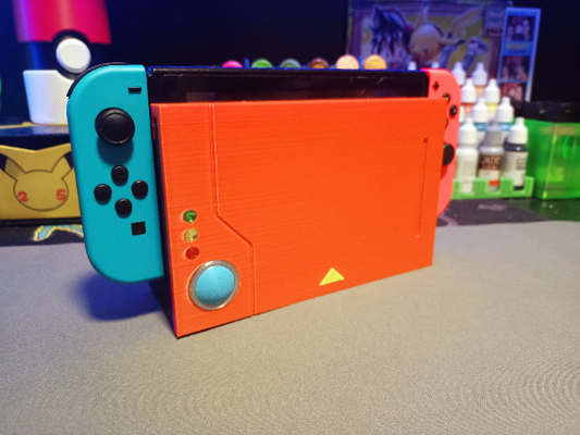 nintendo switch pokedex cover - pokemon game display by scattered collectables toys & games nintendoswitch gaming red 3d print model - Mito3D