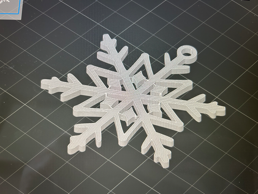 kar tanesi v3 by parmak izi ev halkı dekor noel ağaç dekorasyon a1 ölçek 3d print model - Mito3D