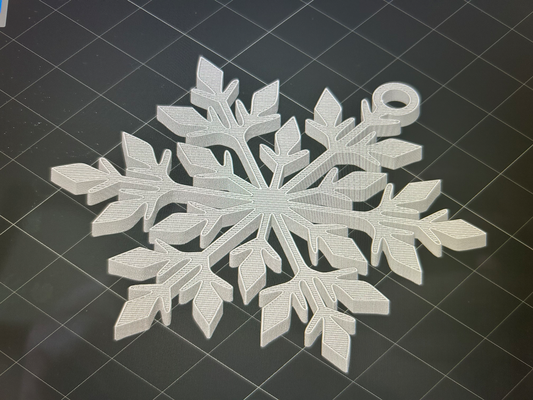 floco neve v4 by impressão digital casa decoração natal árvore christmas2023 a1 teste 3d print model - Mito3D