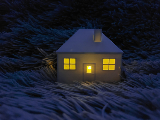 haus größer by abonnieren haushalt dekor weihnachten licht stadt 3d print model - Mito3D