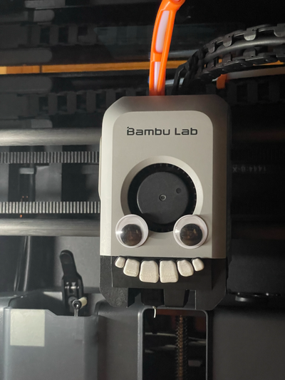 stampa testa denti bambu laboratorio stampante accessori gadged by discesa soluzioni 3d accessori bambolotto p1s p1p x1c divertente gadget 3d print model - Mito3D