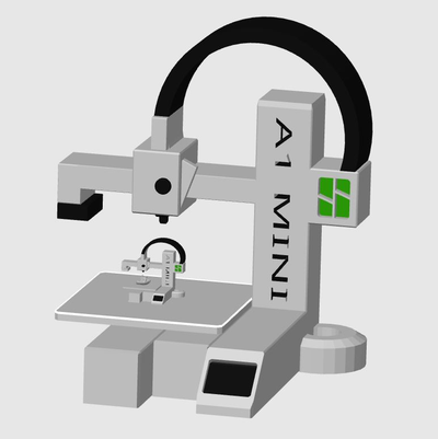 a1 mini figure porte clés impression remixé by ollestore 3d imprimante tester modèles combo accessoires cadeau pré commander 3d print model - Mito3D