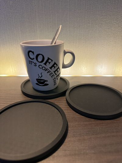 minimalistic coaster by rva labs household house models coasters cup drink drank 3d print model - Mito3D