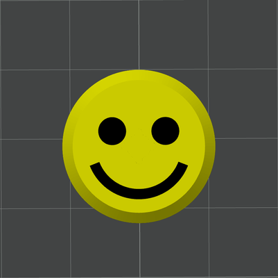 smiley gesicht symbol by modelle 3d drucker zubehör bambu a1 mini combo extruder niedlich 3d print model - Mito3D