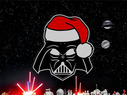 darth weihnachten leuchtkasten by liebe druckt kunst modelle vader anakin skywalker star kriege krieg sterne santa santahat 3D print model - Mito3D