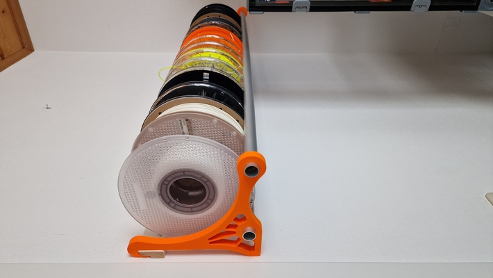 carretel suporte fácil by raj 3d impressora acessórios parede 3d print model - Mito3D