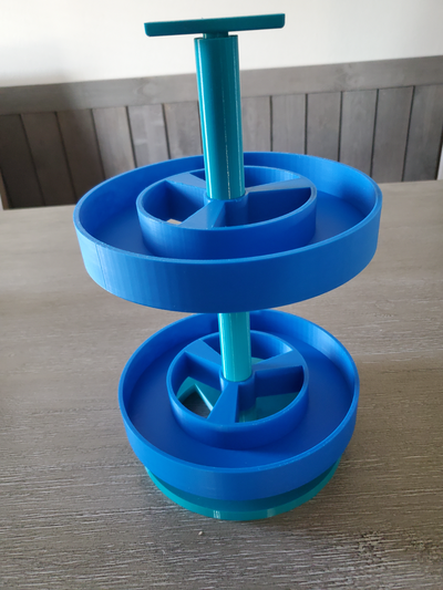 paint bottle tray carousel by bigdog7 3d printer accessories hobby 3d print model - Mito3D