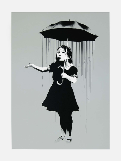 banksy - nola grey hueforge remixed by isamatic art models banksyart 3d print model - Mito3D