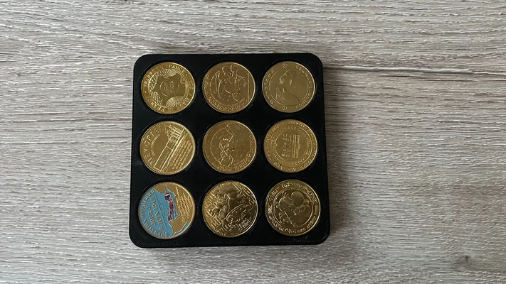 rangement pr sentoir pour les pi ces de la monnaie paris by sgenos art coin & badges 3d print model - Mito3D