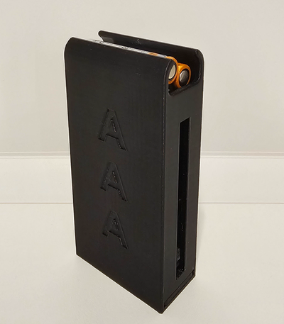 arma fogo revista aaa bateria suporte remixado by dreamerds83 ferramentas organizadores recipiente 3d print model - Mito3D