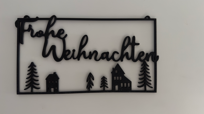 mutlu weihnachten by fibar ev halkı şenlikler noel neşe 3d print model - Mito3D