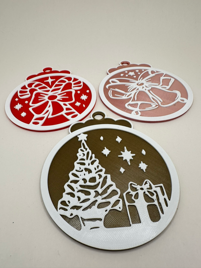 natal árvore decorações conjunto of 6 by acristófico casa decoração natal estrelas feriado férias 3d print model - Mito3D