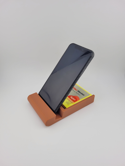 teléfono soporte 75x75mm papel notas agujero by iulian3d 3d impresora accesorios atril arte 3d print model - Mito3D