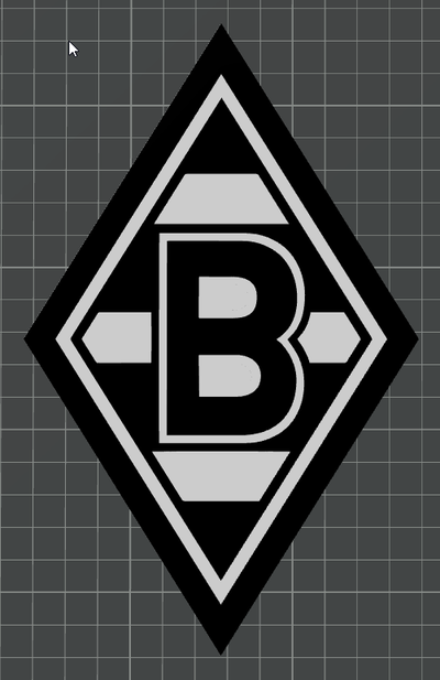 borussia m nchengladbach logo - ams ready by ben hobby & diy sport outdoors gladbach fussball multicolour bundesliga 3d print model - Mito3D