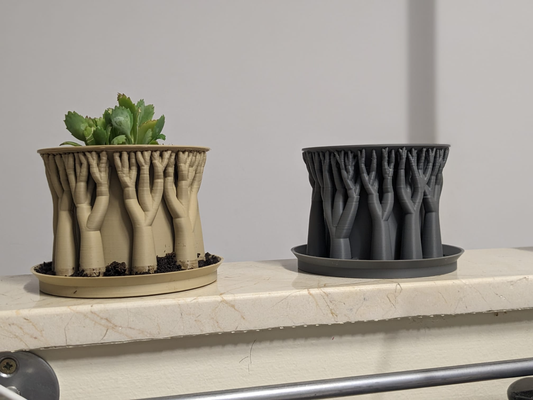 plantar panela árvore orgânico suporte by rival cã casa jardim 3d print model - Mito3D