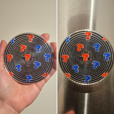 bizaar coaster magnet by best3dprints4u household house models 3d print model - Mito3D