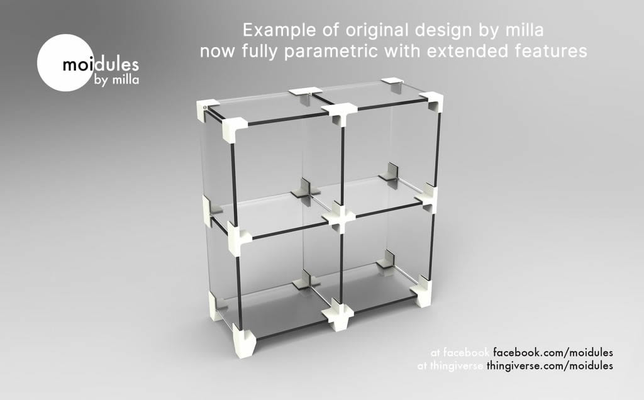 şelfie kendin yap parametrik raf marangoz sistemi by mike mattala ev halkı modeller dirsek mobilya depolama raflar montaj kitaplık kitap rafları marangozluk 3d print model - Mito3D