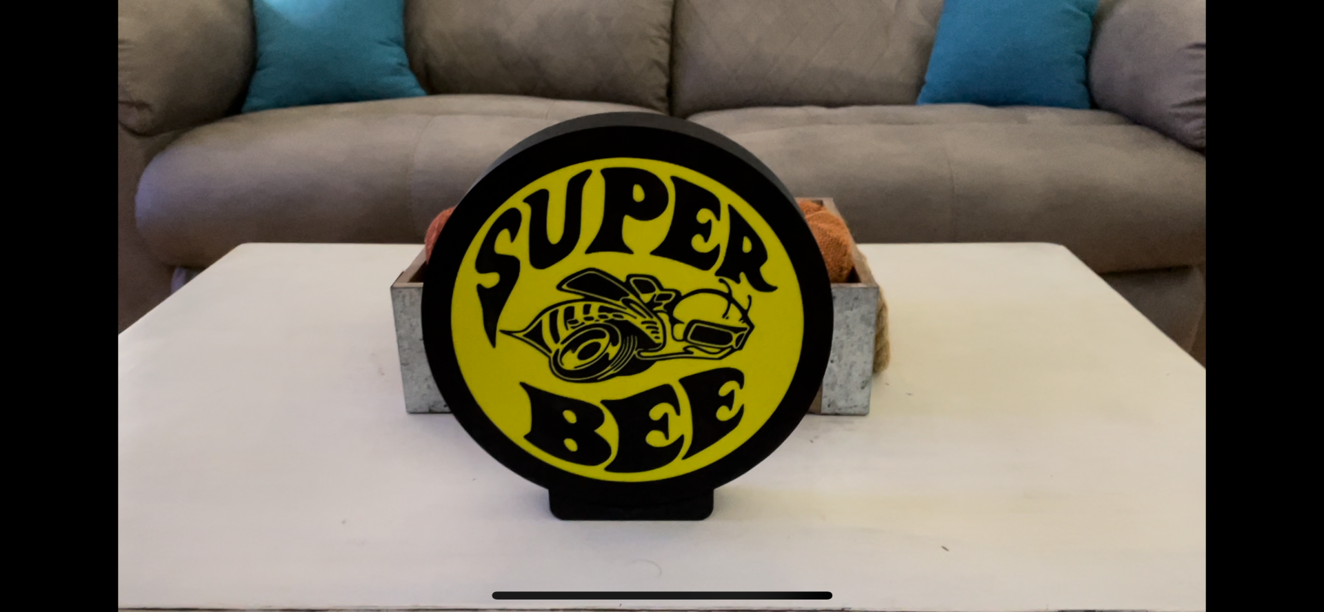 super ape logo guidato luce scatola by powell james10 arte segni loghi schivare mopar caricabatterie ariete 3D print model - Mito3D