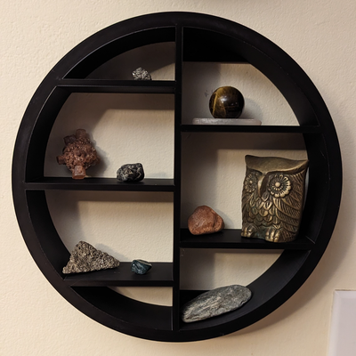 cristal estante luna serie by punto omega casa decoración pared astrología decorar 3d print model - Mito3D