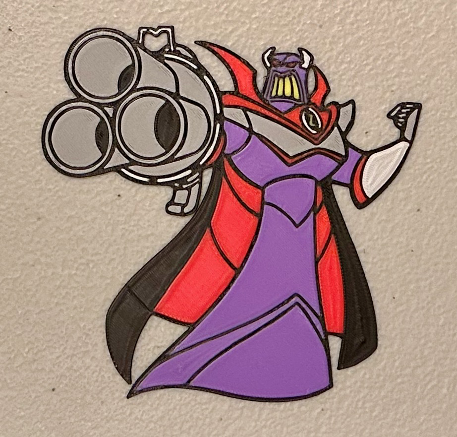 multicolor zurg magnet by wotfan art 2d toy story 3D print model - Mito3D