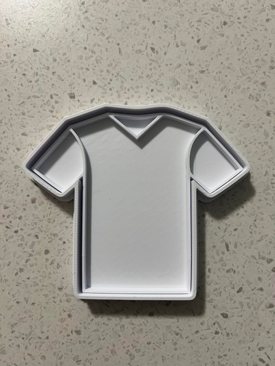 jersey galleta cortador sello by frijol comiendo galletas pasatiempo bricolaje diy cortadores debosser rugby fútbol nfl 3d print model - Mito3D