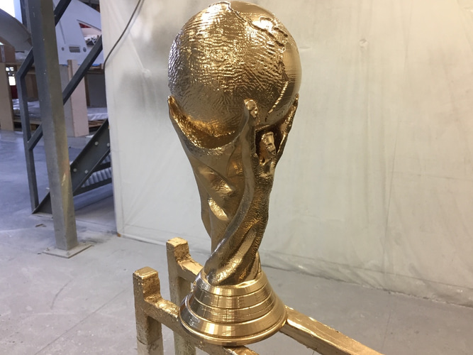 fifa mondo tazza trofeo by 3dprintnovesia arte sculture calcio coppa mondo 3D print model - Mito3D