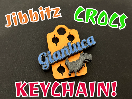 jibbitz crocs charms keychain by projekt lab fashion models key accessories charm keychains 3d print model - Mito3D