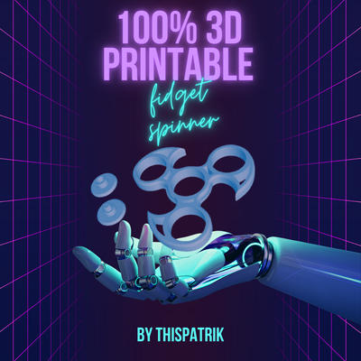 kıpır spinner 100 yazdırılabilir by thispatrik3d oyuncaklar oyunlar 3dprintedfidgetspinner kendin yap oyuncak 3dprintable 3d print model - Mito3D