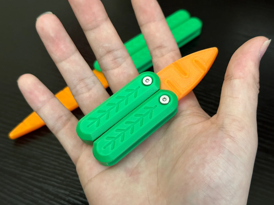 carota balisong corto modello by giocattoli giochi 3d print model - Mito3D